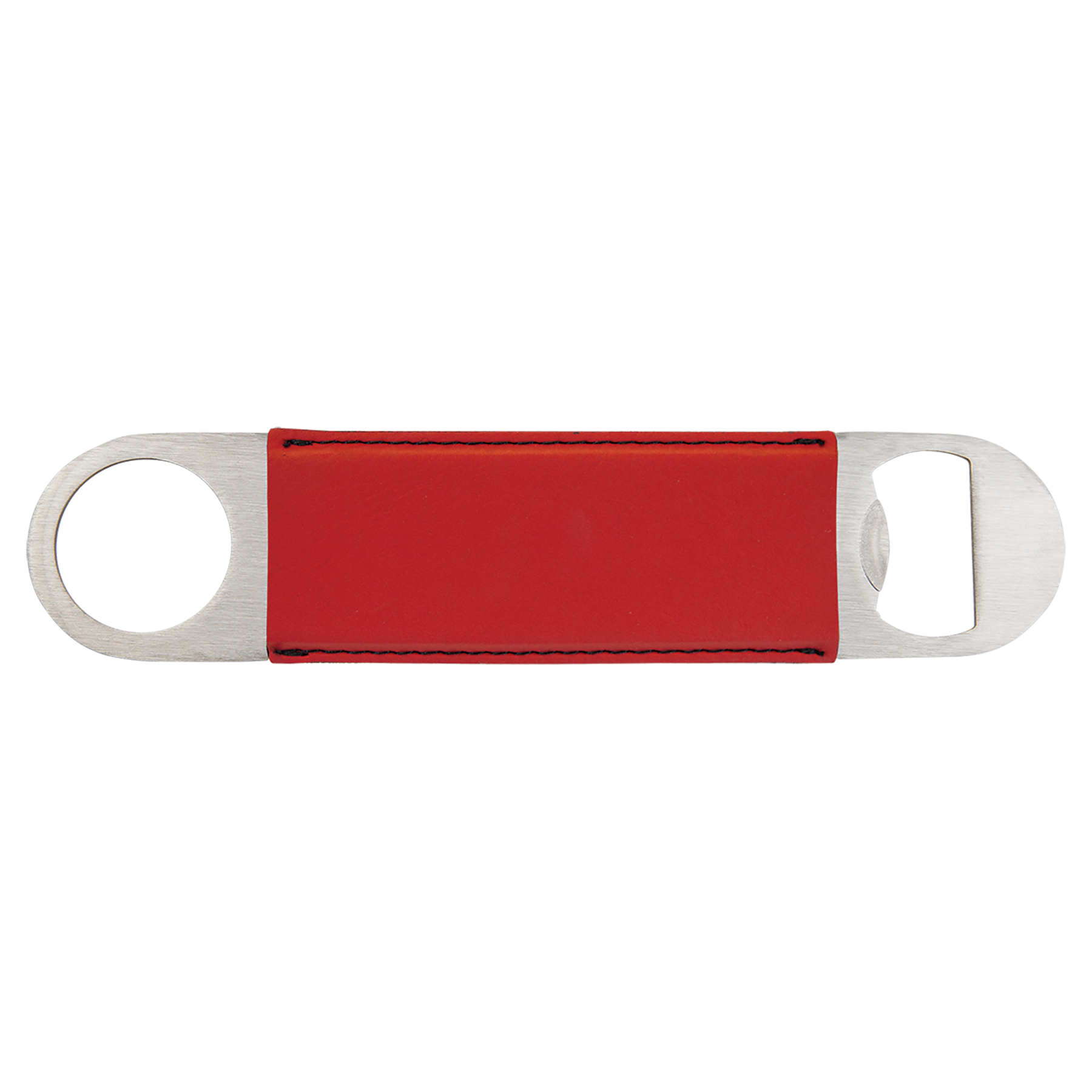Custom Leatherette Bottle Opener — Red