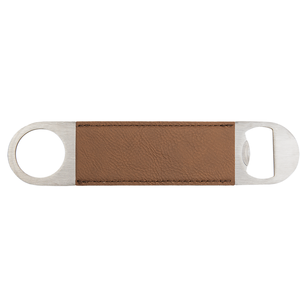 Custom Leatherette Bottle Opener — Dark Brown