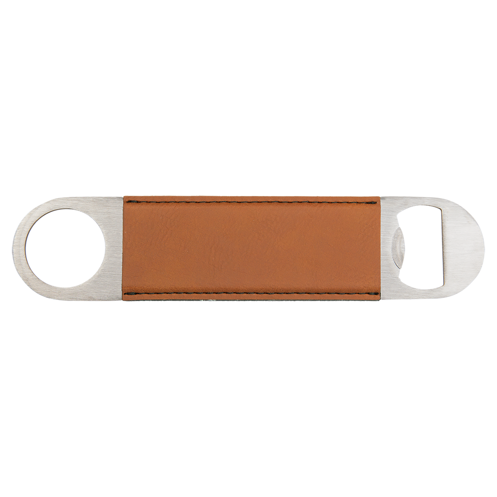 Custom Leatherette Bottle Opener — Rawhide