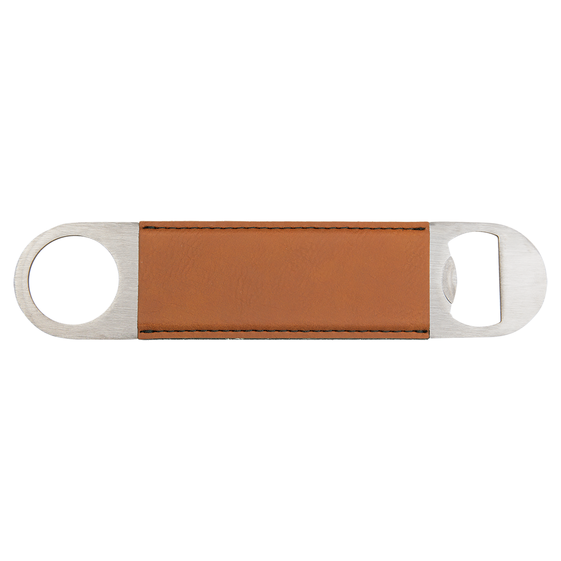 Custom Leatherette Bottle Opener — Rawhide