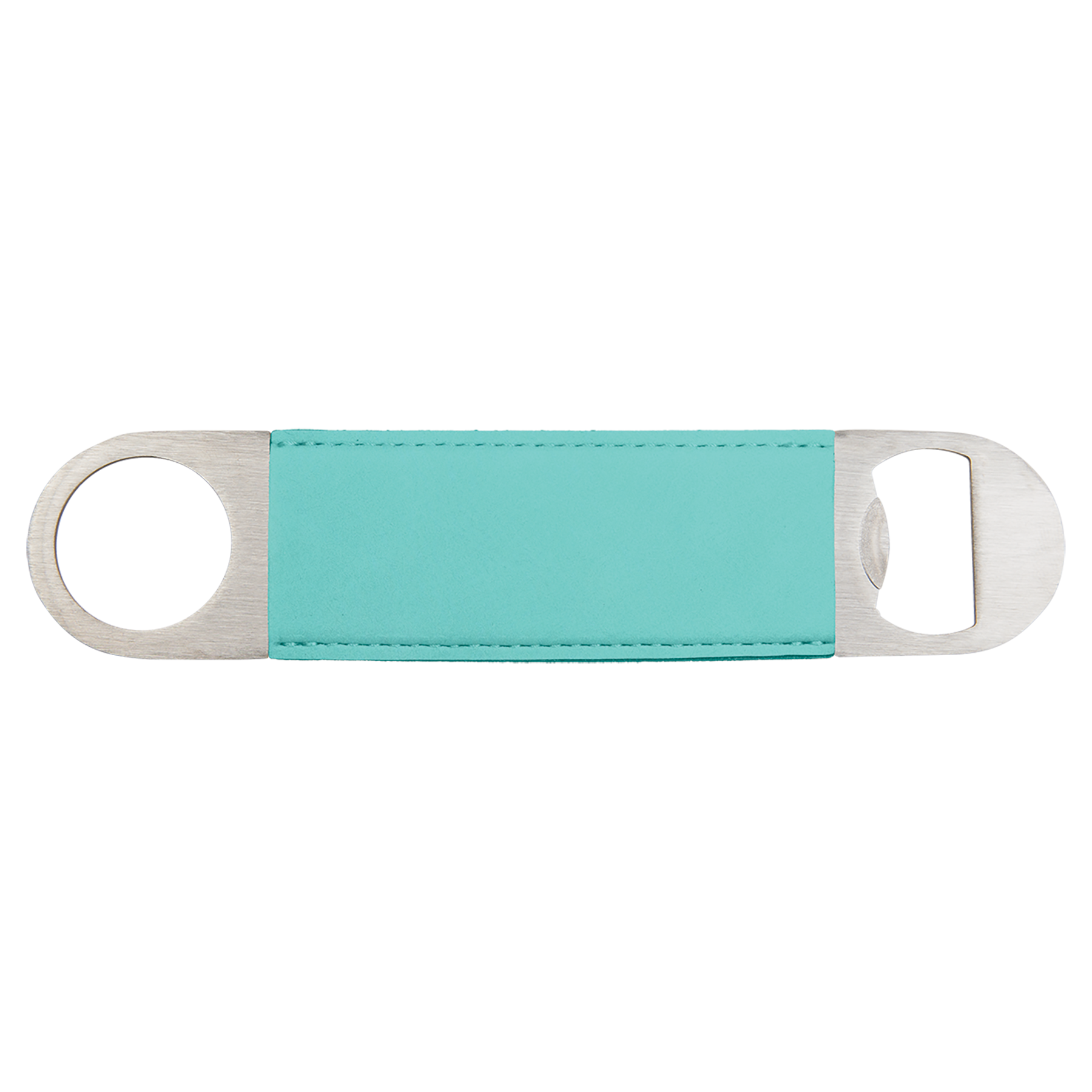 Custom Leatherette Bottle Opener — Teal