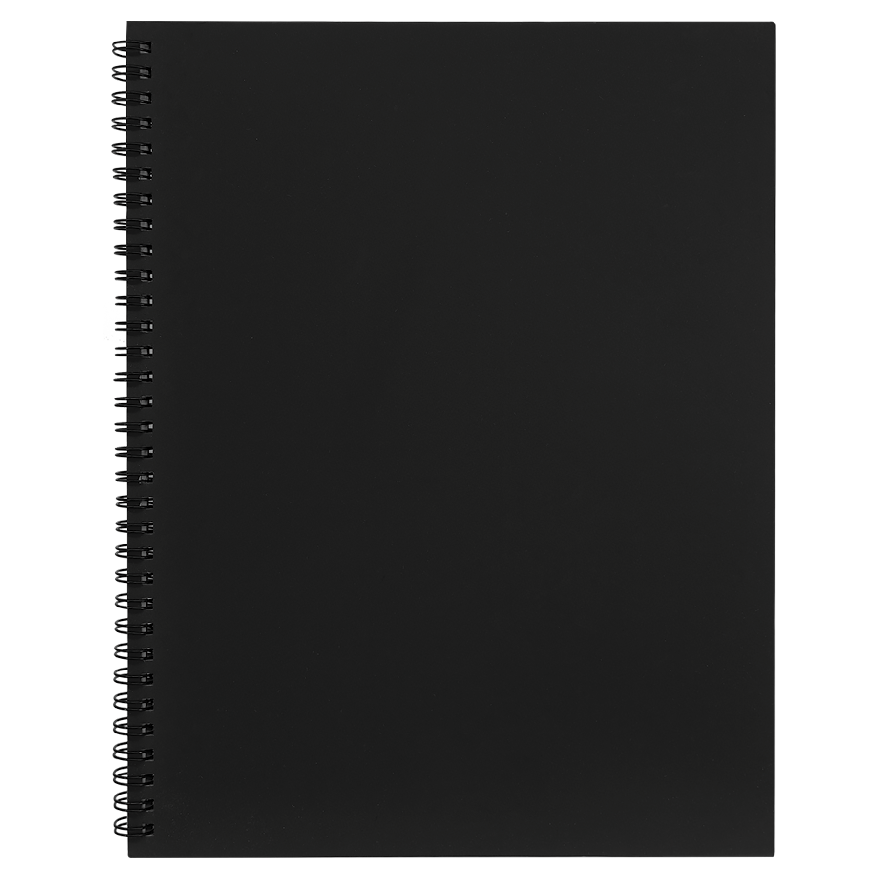 Custom Leatherette Large Spiral Notebooks — Blue blank