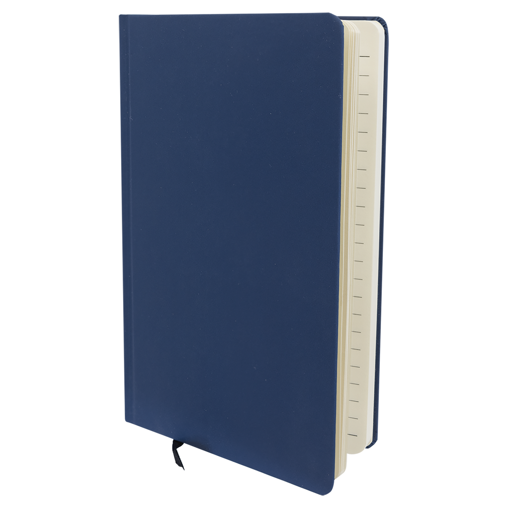 Hardcover Journal open spread showing interior lined pages