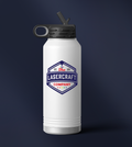 Custom printed 32oz insulated water bottle with full-color UV print
