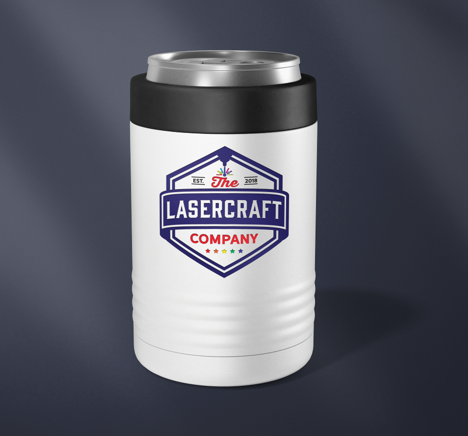 Custom printed can and bottle holder with full-color UV print