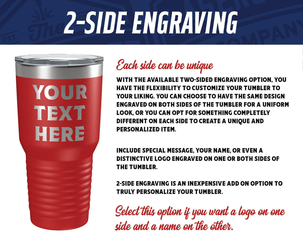 Personalized Can and Bottle Holder with custom logo or artwork - Custom Engraved Beverage Holder - Custom Logo Gifts - Custom Logo Swag