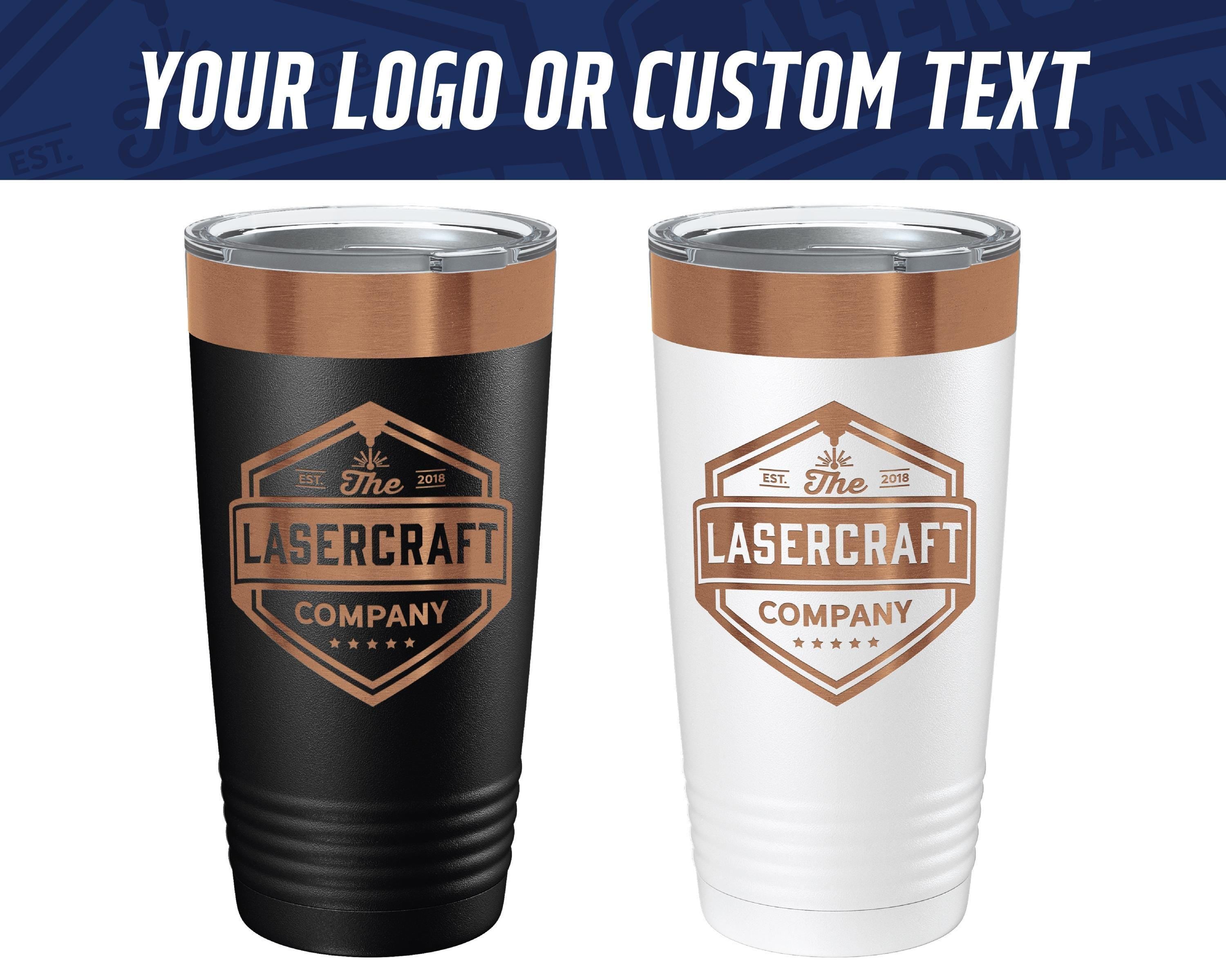 Custom Engraved 20oz Tumbler – Rose Gold Ion-Plated