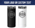 Custom Engraved 22oz Skinny Tumbler – Ghost Black Ion-Plated
