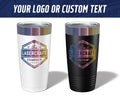 Custom Engraved 20oz Tumbler – Prism Rainbow Ion-Plated