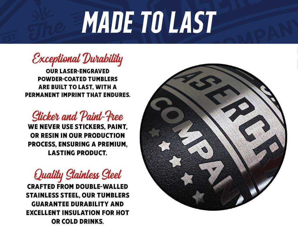 Personalized 30oz Tumbler with custom artwork or logo - Custom Engraved Travel Mug - Custom 30oz Tumbler - Client Gifts - Custom Logo Swag