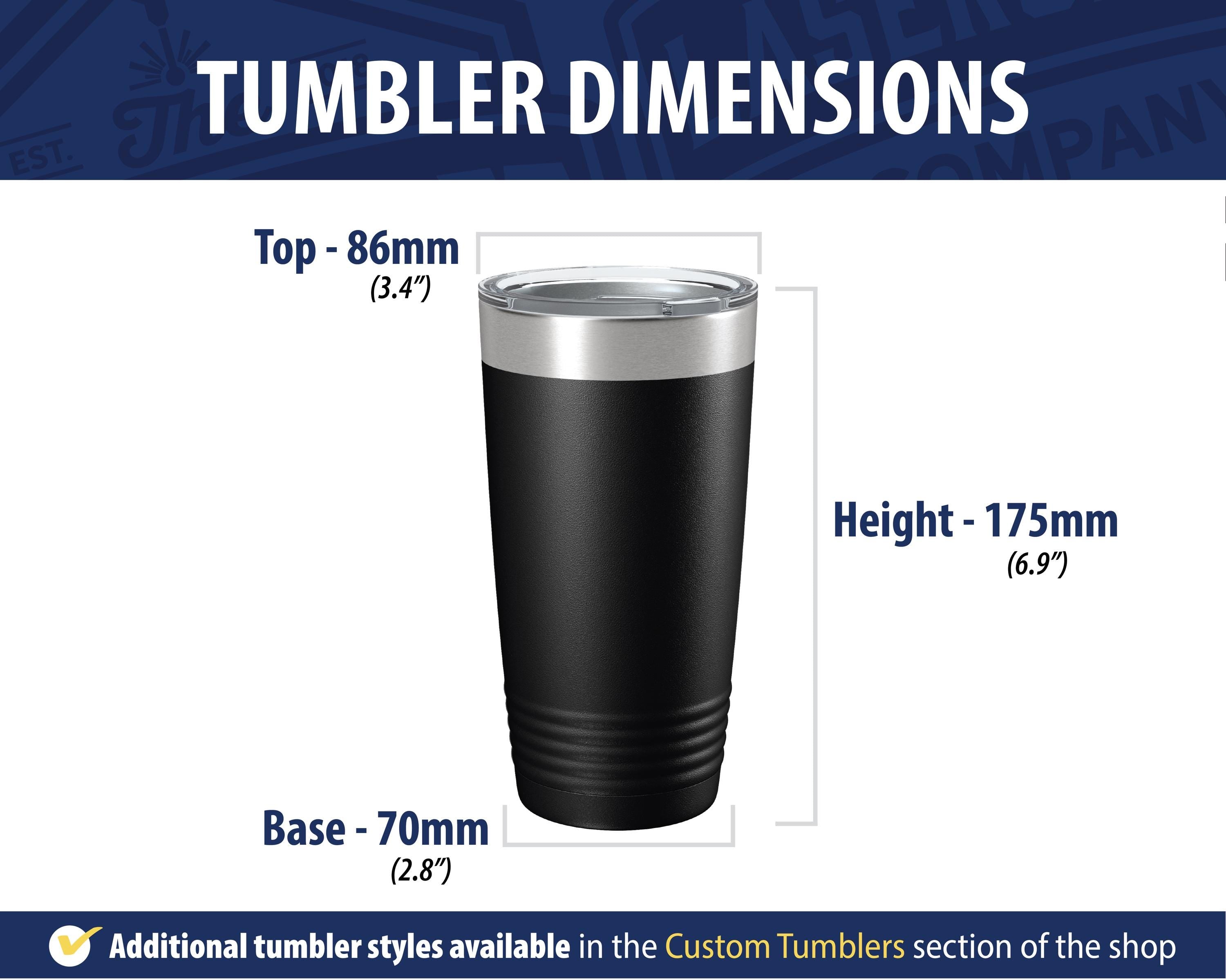 Custom Logo Tumbler – Full Color 20oz Stainless Steel Cup, Bulk Corporate Swag & Business Gifts