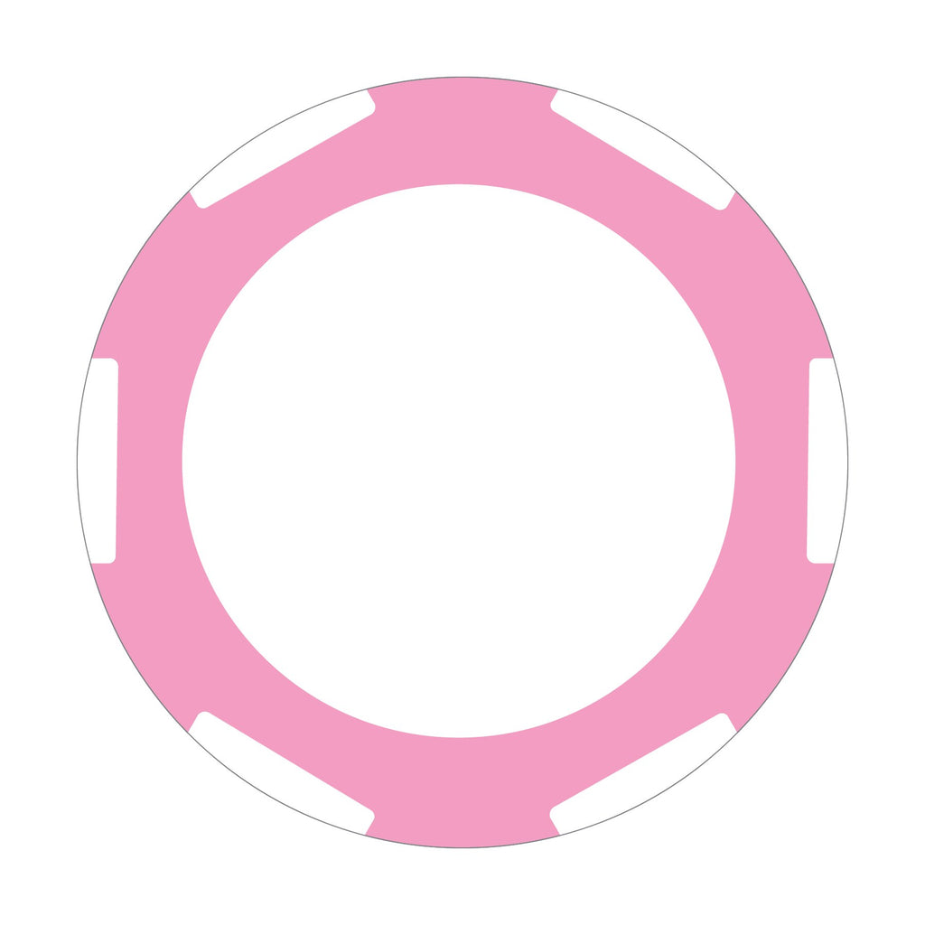 Custom 6-Stripe C poker chip in Pink