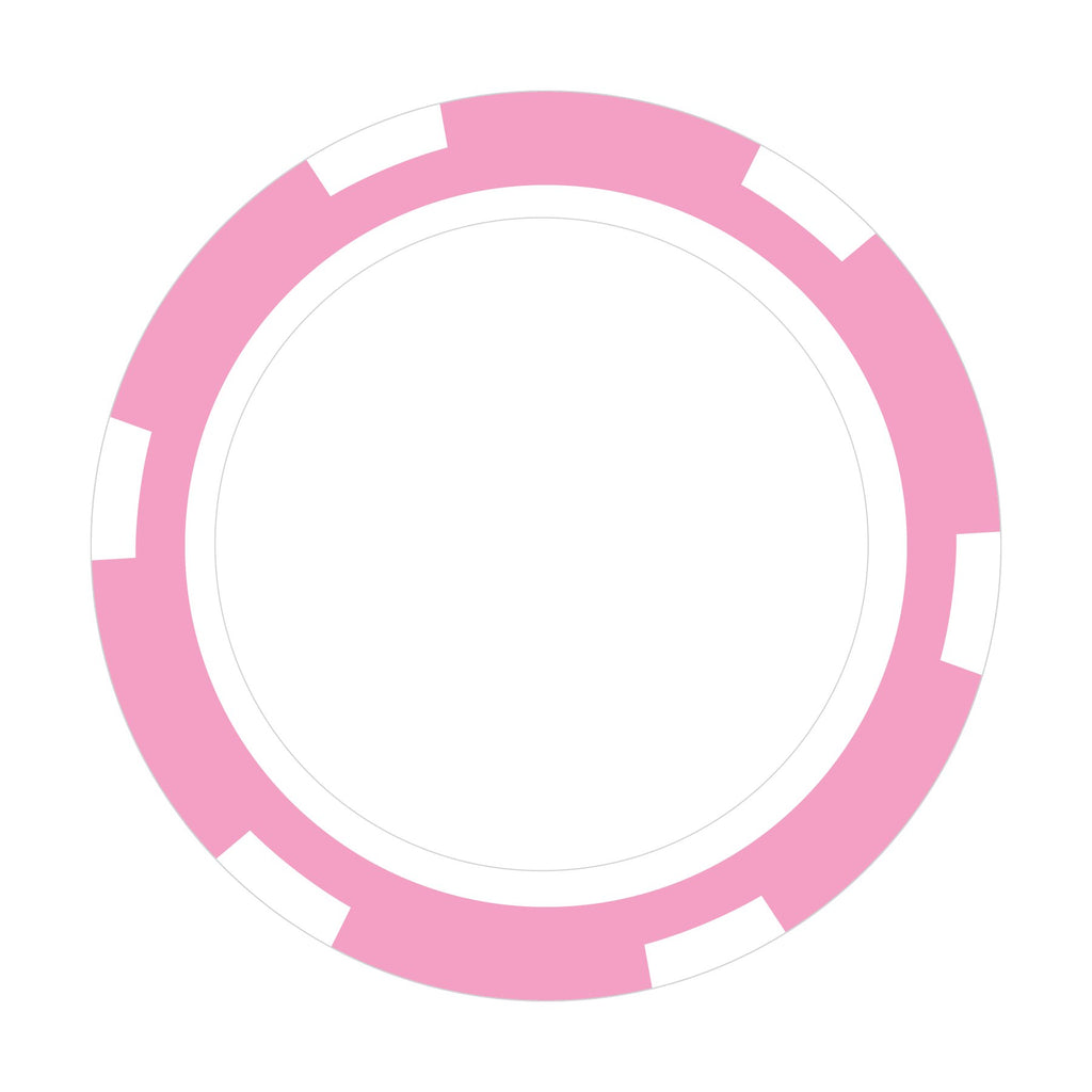 Custom 6-Stripe A poker chip in Pink