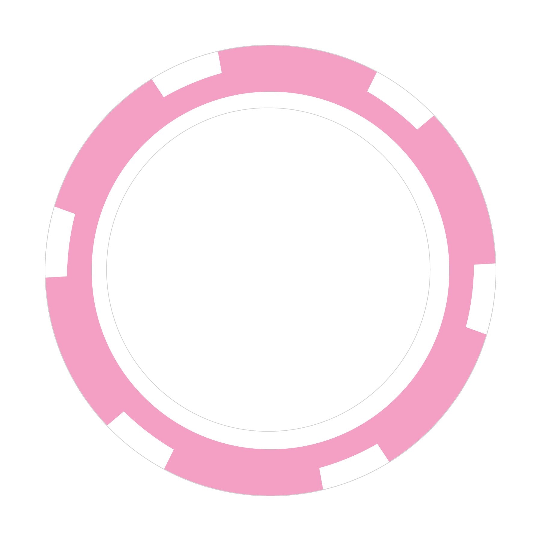 Custom 6-Stripe A poker chip in Pink
